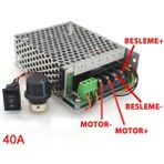 Roboyol Store 40A 50V Dc Motor Hız Kontrol Devresi Ayarlanabilir Motor Sürücü