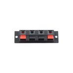 Roboyol Store 4lü Hoparlör Terminal Soketi Panel Montaj Tip Yaylı Speaker Ses Kablo Bağlantı Birleştirme Konnektör