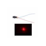Roboyol Store Kablolu Kırmızı Nokta Lazer Modül Plastik Kafa 5mw 650NM 3V 5V 6mm 15 Metre Mesafe Lazer Diyot Modül