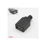 Roboyol Store Kutulu USB Type A Dişi Soket USB 2.0 4 Pin Plastik Kapak Dıy Tip Elektronik