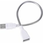 Roboyol Store Metal USB Type A Soketli Uzatma Kablosu Kıvrılabilir Hortum Kordon 25CM Masa Lambası LED Aydınlatma