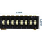 Roboyol Store Tristate 8li Dip Switch 8 Pin Siyah Anahtar Açık Kapalı Seçim Adres Ayar + Off - Pull Up/down