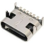 Roboyol Store Type-C USB Soket 6 Pin Smd USB 3.1 Cep Telefonu Elektronik Cihaz USB Port Konnektör Şarj Soketi Dişi