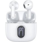 Robx S-30 Bluetooth Kulaklık IOS-ANDROİD ENC Ortam Sesi Azaltma 4 Mikrofonlu 5.3 IPX6 Su geçirmez - Beyaz
