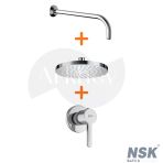 Roca Ankastre Duş Sistemi Paketi - Krom / İç Set Sıva Altı Grubu Dahil Arkhev0004