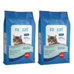 RoCat 2x10 L Parfümsüz Beyaz Bentonit Kedi Kumu
