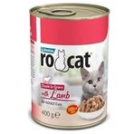 Rocat Kuzulu Yetişkin Parça etli 400 gr Kedi Konserve