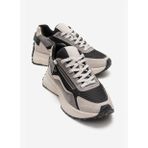ROCCA Buz Siyah Fermuar Detaylı Kadın Sneaker