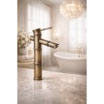 RocciArmatur eskitme bambu Çanak lavabo bataryası-Çanak pirinç görünümlü lavabo ve banyo bataryası