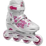 Roces Jokey Girl 3 White Pink Ayarlanabilir Çocuk Pateni 26-29 - Beyaz - Pembe - 26 - 29