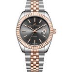 Roche Montre RMG6009-06 Erkek Kol Saati - Metalik Gri - Pembe