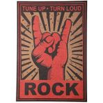 Rock And Roll Tune Up Turn Loud Retro Poster Af025