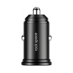 Rock C304 24W 4.8A Çift USB Siyah Space Hızlı Araç Şarj Cihazı