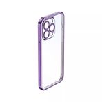 Rock iPhone 14 Plus Elektro Kaplama Mat Mor Kılıf