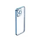 Rock iPhone 14 Pro Elektro Kaplama Mat Mavi Kılıf