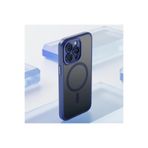 Rock iPhone 14 Pro ile Uyumlu Anti-Drop Lens Korumalı MagSafe Kılıf, Mavi