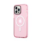 Rock iPhone 14 Pro Shield Serisi MagSafe Anti Shock Pembe Kılıf