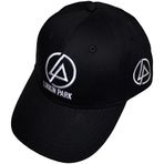 Rock Off Linkin Park - Üniseks Konsantrik Yan Logo Beyzbol Şapkası, Renk Siyah, Beden: O/S, Siyah, Tek Beden
