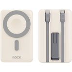 Rock P50 10.000 Mah 5-In-1 PD20W Magsafe Powerbank Beyaz