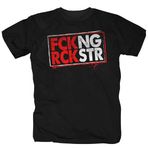 Rock Rock`n Roll Heavy Metal Hardrock Punk Punk Rock Rockabilly FCK Star Tişört, Siyah, XXL