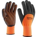 Rock Safety Rock Skıpper Dotlu Köpük Nitril Eldiven (12 Adet) - Turuncu - Siyah - 10