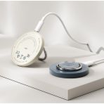 Rock Space 3 In 1 Kablosuz 15W Magsafe Şarj Cihazı (Stant + Watch Şarjı + Magsafe Şarj) - Uzay Grisi