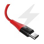 Rock Space Z8 Hi-Tensile 120 cm 5 V 2 A Kırmızı Max Lightning Şarj ve Data Aktarım Kablosu
