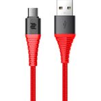 Rock Space Z9 120 cm 2A Hi-Tensile Kırmızı Micro USB Şarj ve Data Aktarım Kablosu