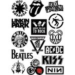 Rock Sticker Telefon Laptop Notebook Tablet Defter Matara Stiker Etiket ST408