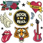 Rock Sticker Telefon Laptop Notebook Tablet Defter Matara Stiker Etiket ST438