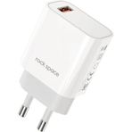 Rock T48 Space Single 18 W Qc 3.0 Beyaz Mini Seyahat Şarj Cihazı