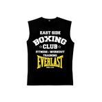 ROCKANDROLL Boks Kulübü Siyah Kesik Kol | Kolsuz Erkek T-shirt | Atlet