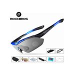 Rockbros Polarize Uv Korumalı Mavi Bisiklet Gözlüğü Açık Gri