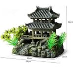 Rockery2 Tarzı Büyük Akvaryum Dekorasyonu Balık Tankı Peyzaj Yapay Kaya Süslemeleri Aquascape Manzara Dekor Aksesuarları Balık Malzemeleri (Yurt Dışından)