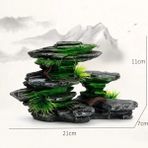 Rockery9 Stili Büyük Akvaryum Dekorasyonu Balık Tankı Peyzaj Yapay Kaya Süslemeleri Aquascape Manzara Dekor Aksesuarları Balık Malzemeleri (Yurt Dışından)