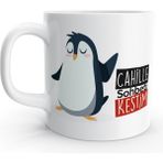 Rock'n Fox Cahille Sohbeti Kestim Penguen Tasarım Kupa Bardak