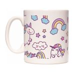 Rock'n Fox Unicorn Boynuzlu At Gökkuşağı Tasarım Kupa Bardak