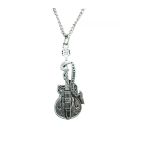 Rock’n Roll Tarzı Elektro Gitar Kolye – Unisex - Metal Zincir 60 Cm