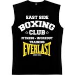 Rock&Roll Boks Kulübü Siyah Kesik Kol | Kolsuz Erkek T-Shirt | Atlet - M