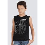 Rock&roll Kaskda Yoda Siyah Kesik Kol Erkek Çocuk T-Shirt - 10 Yaş