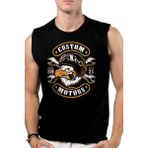 Rock&Roll Kızgın Kartal Siyah Kesik Kol | Kolsuz Erkek T-Shirt | Atlet - M