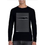 Rock&Roll Noluyo Ya Bisiklet Yaka Siyah Uzun Kollu Penye Erkek T-Shirt - M