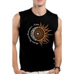 Rock&Roll Türkiye Ay Yıldız Siyah Kesik Kol | Kolsuz Erkek T-Shirt | Atlet - 2XL