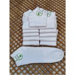 Rocks For Bambu Patik Erkek 12 Çift Dikişsiz Çorap - 40 - 45 - Beyaz