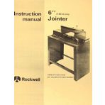 ROCKWELL-DELTA 6" Jointer 37-600 Operator Parts Manual