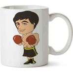 Rocky Balboa Apollo 11 Porselen Kupa Bardak - Beyaz - 300 cc