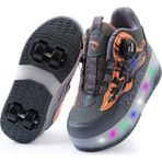 Rocky Sport Flames Çocuk Patenli, Işıklı Rahat Füme-Turuncu ve Günlük Ayakkabı&sneaker | Yeni Model Tarz Patenli Kaykay Ayakkabı - 29
