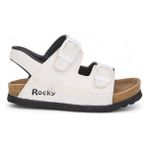 Rocky Sport Solea Çocuk Sandalet Ortopedik Taban ve Tekstil Malzeme ile Erkek Çocuklar için Konforlu Seçim - Beyaz