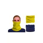 Rocmay 2'Li Paket Sarı Lacivert Çok Amaçlı Taraftar Bandana | Esnek, Nefes Alabilir, Terletmeyen Boyunluk & Saç Bandı