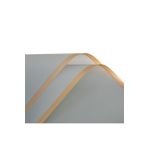 roco paper Çiçek Buket Kağıdı - Çiçek Ambalaj Kağıdı - Gri - Altın Kenarlı - Mat Opp 58x58 Cm - 5 Adet